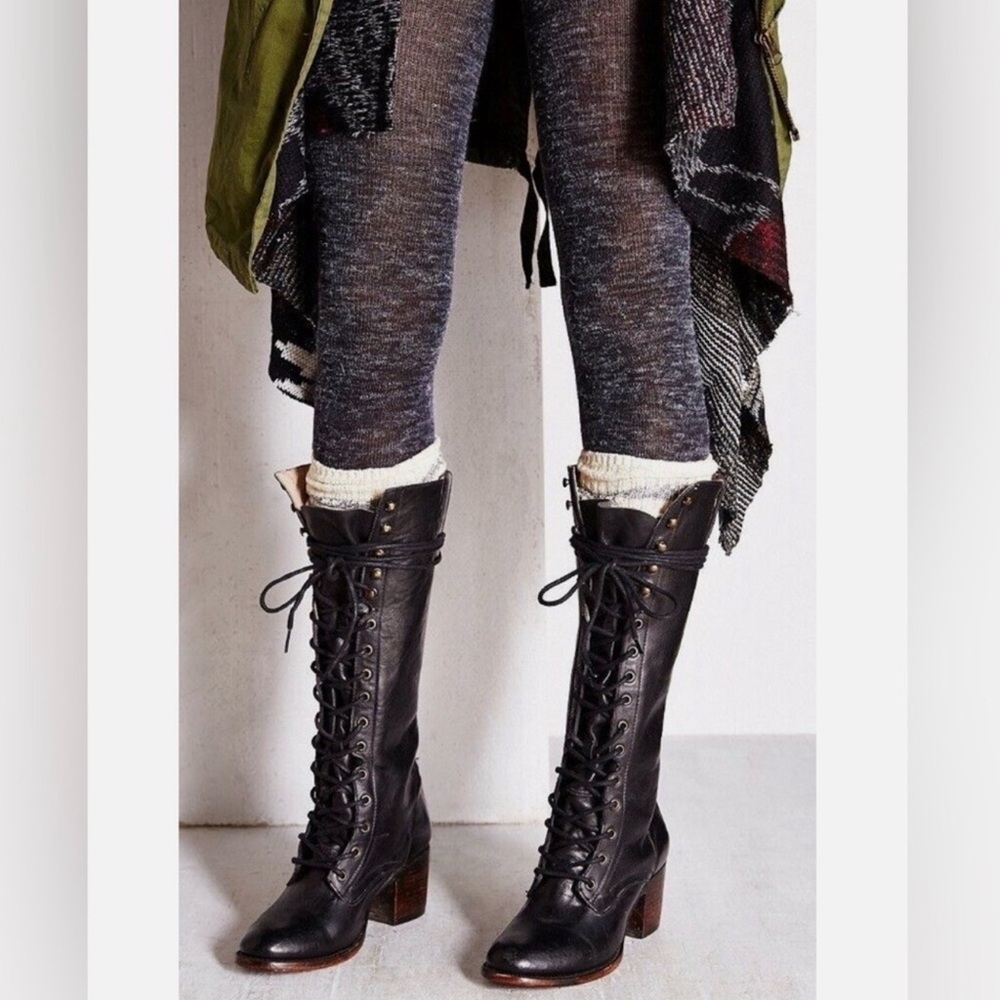 Freebird by Steven Grany Knee-High Lace-Up Boots